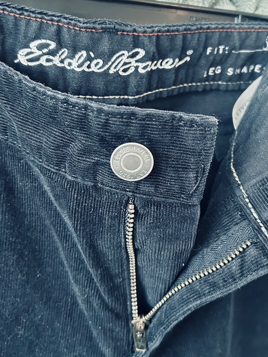 Eddie Bauer Dark Blue Corduroy Pants - Picture 3 of 6